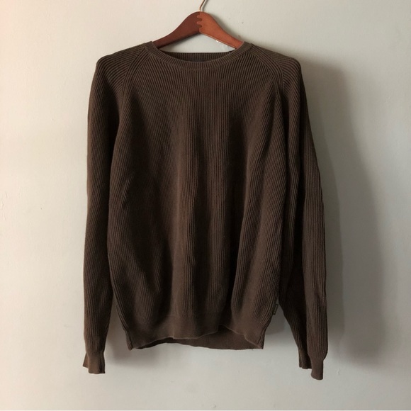 Izod | Dark Olive Green Knit Sweater - Picture 1 of 2